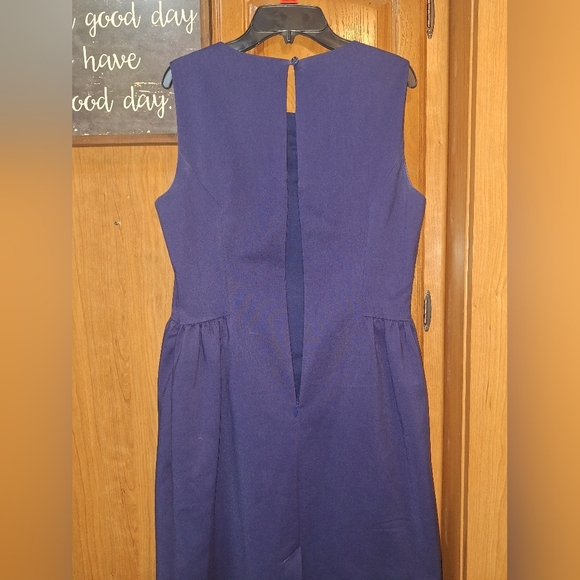 Elegant Kate Spade Royal Blue Sleeveless Dress With Open Back In A Size 6. EUC - Picture 13 of 14